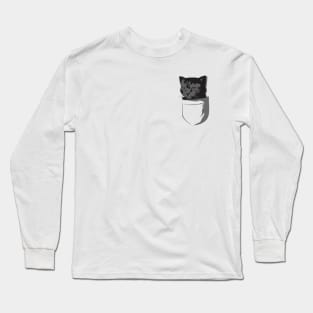 the cat in the pocket Long Sleeve T-Shirt